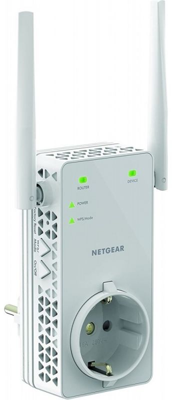 Розширювач WiFi-покриття NETGEAR EX6130 AC1200, 1xFE LAN, 2x зовнішн. ант.