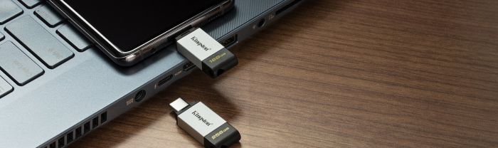 Накопичувач Kingston   64GB USB-C 3.2 Gen 1 DT80