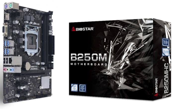 Материнська плата Biostar B250MHC s1151 B250 2xDDR4 HDMI-VGA mATX