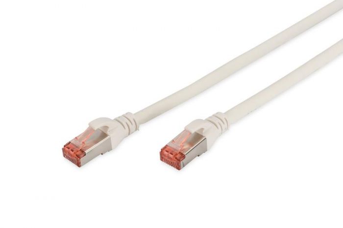 Патч-корд DIGITUS CAT 6 S-FTP, 1м, AWG 27/7, LSZH, білий