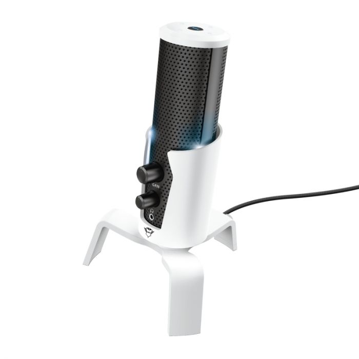 Мікрофон для ПК Trust GXT 258W Fyru USB 4-in-1 PS5 Compatible White