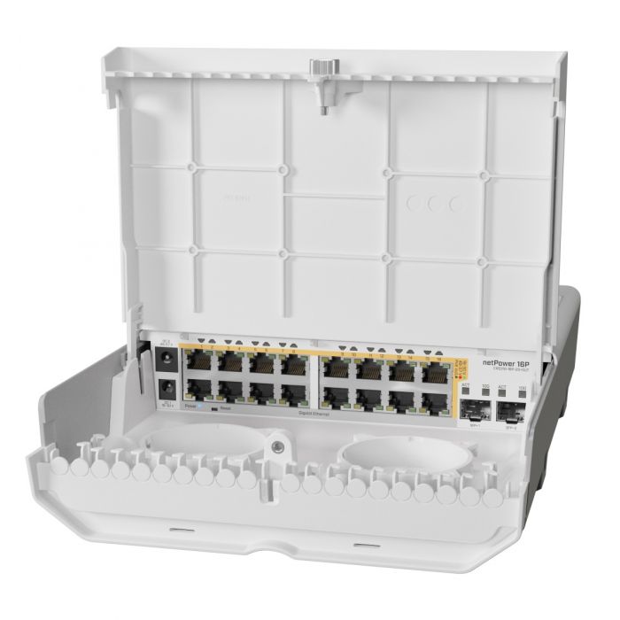 Комутатор MikroTik Cloud Router Switch netPower 16P CRS318-16P-2S+OUT