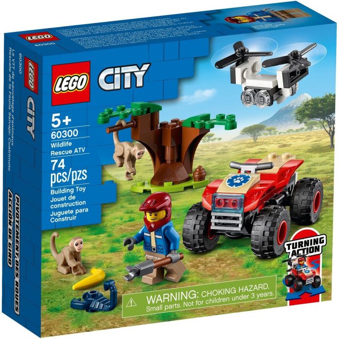 Конструктор LEGO City Квадроцикл для порятунку диких тварин 60300
