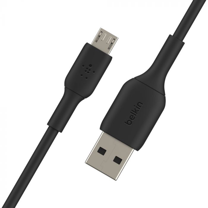 Кабель Belkin USB-A - MicroUSB, PVC, 1m, black