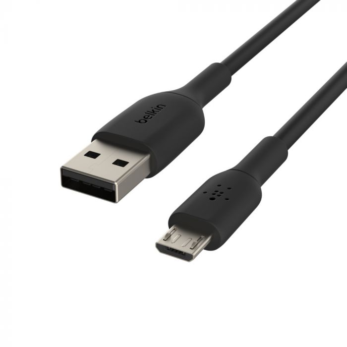 Кабель Belkin USB-A - MicroUSB, PVC, 1m, black