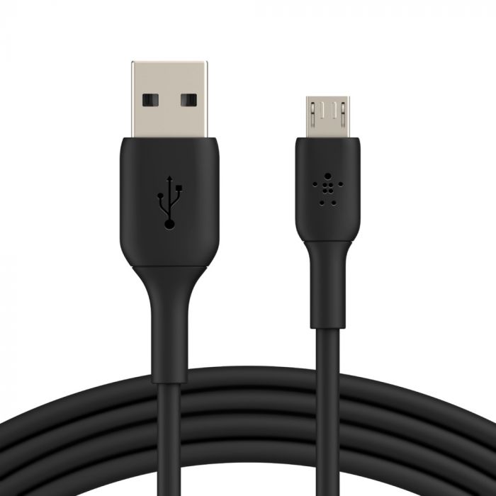 Кабель Belkin USB-A - MicroUSB, PVC, 1m, black