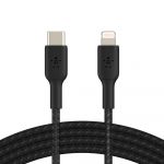 Кабель Belkin USB-С - Lightning, BRAIDED, 2m, black