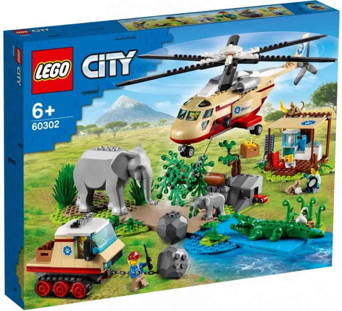 Конструктор LEGO City Операція з порятунку диких тварин 60302