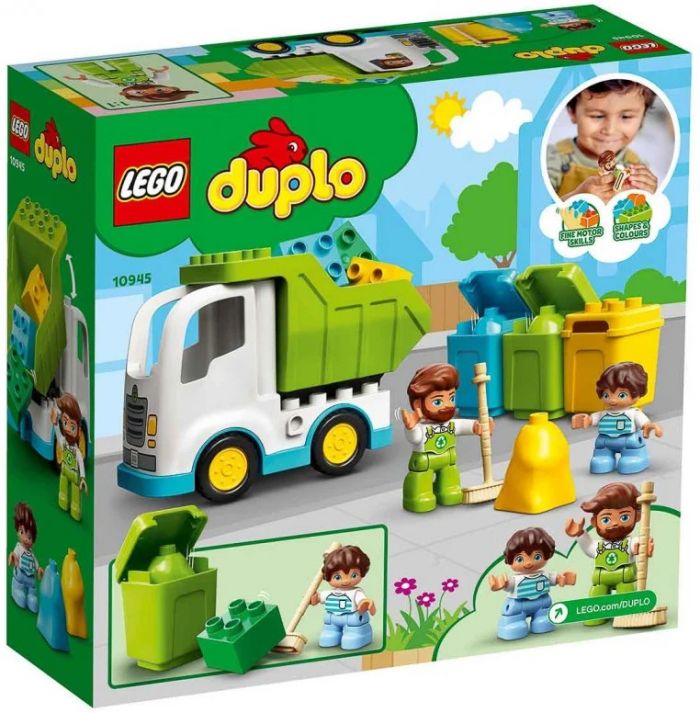 Конструктор LEGO DUPLO Сміттєвоз та сміттєпереробка 10945