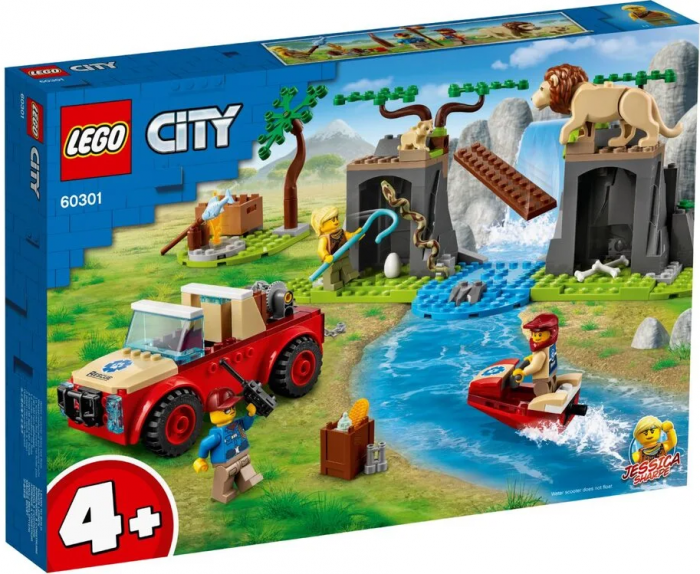 Конструктор LEGO City Позашляховик для порятунку диких тварин 60301