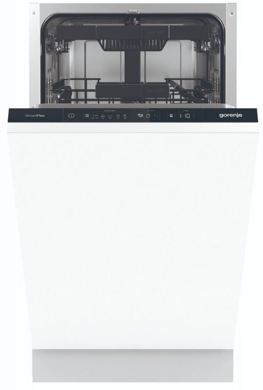 Вбудована посудом. машина Gorenje GV561D10/інверторна/45 см./ 11 компл./3 кошики/5 прогр./повн.AquaStop/кнопочне упр/А+++