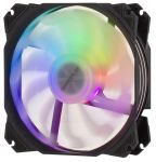 Корпусний вентилятор 2E GAMING AIR COOL (ACF120PA-ARGB ), 120мм, 2510-4PIN + 5V 3PIN RGB, білі лопаті, чорна рамка
