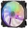 Корпусний вентилятор 2E GAMING AIR COOL (ACF120PW-RGB), 120мм, 2510-4PIN, білі лопаті, чорна рамка