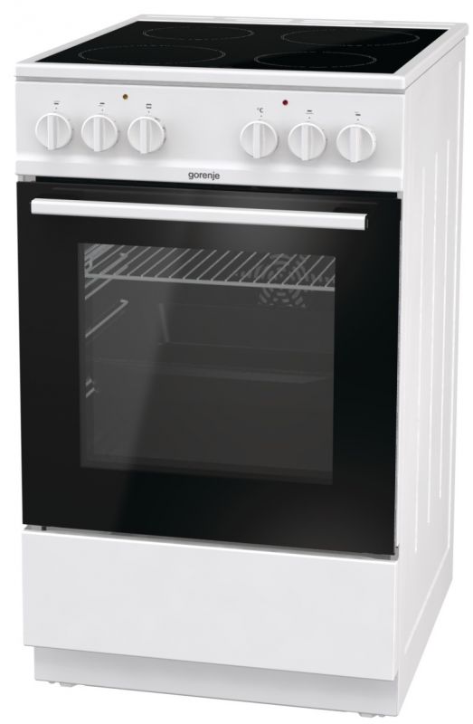 Плита Gorenje EC5151WG/склокераміка/ 50х60/ духовка - 70 л/гриль/ багаторівневе приготування/ білий