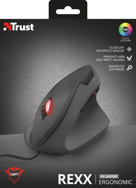 Миша Trust GXT144 REXX ERGONOMIC BLACK