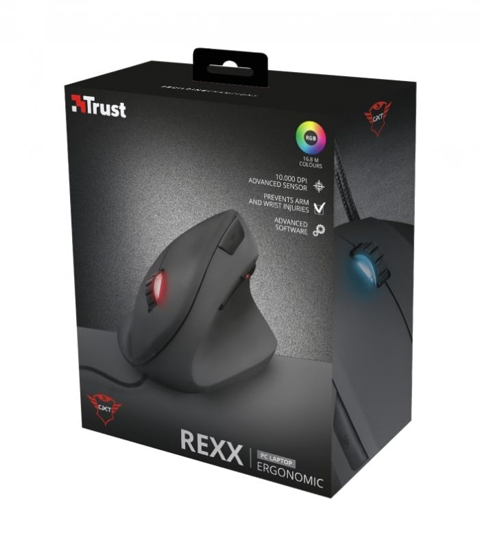 Миша Trust GXT144 REXX ERGONOMIC BLACK