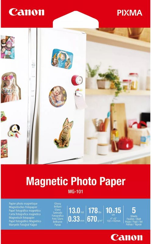 Папір Canon 4*6 Magnetic Photo Paper MG-101, 5 арк