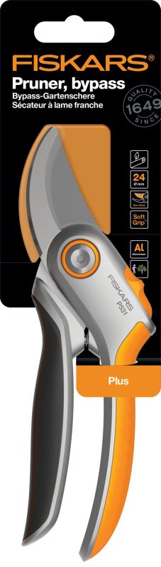 Fiskars Сікатор площинний Plus P531, 27,1 см, 269гр металевий