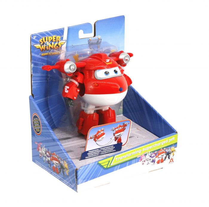 Ігрова фігурка-трансформер Super Wings Transforming-Supercharge Jett, Джетт