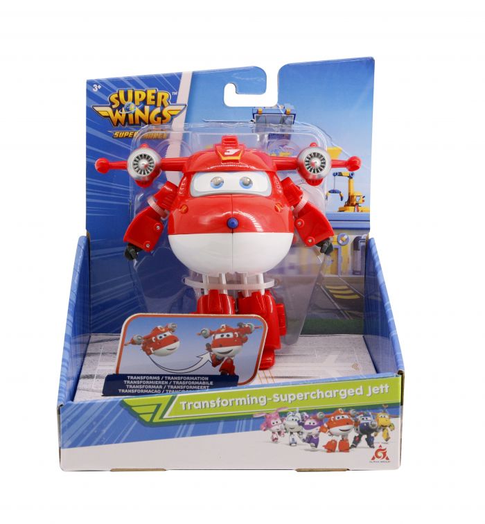 Ігрова фігурка-трансформер Super Wings Transforming-Supercharge Jett, Джетт