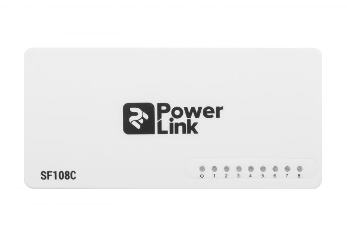 Комутатор 2E PowerLink SF108C 8xFE, некерований, десктоп