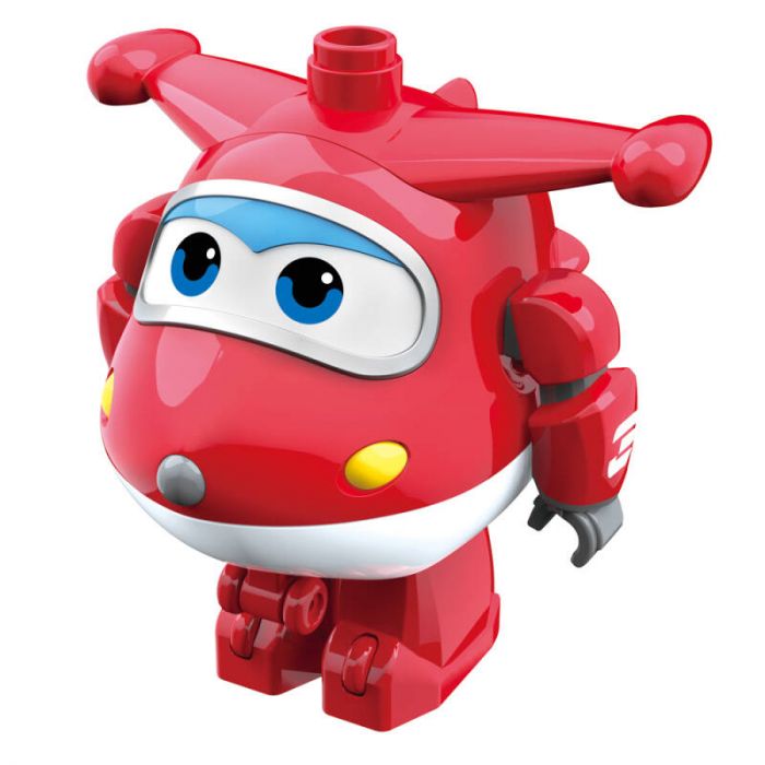 Ігрова фігурка-трансформер Super Wings Medium Blocks High Value Figure Jett, Джетт