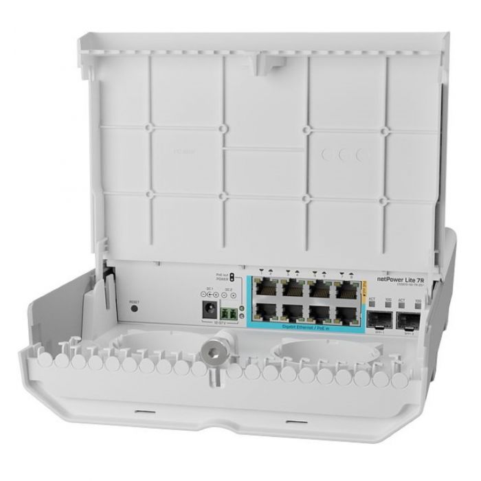 Комутатор MikroTik Cloud Smart Switch netPower Lite 7R CSS610-1Gi-7R-2S+OUT