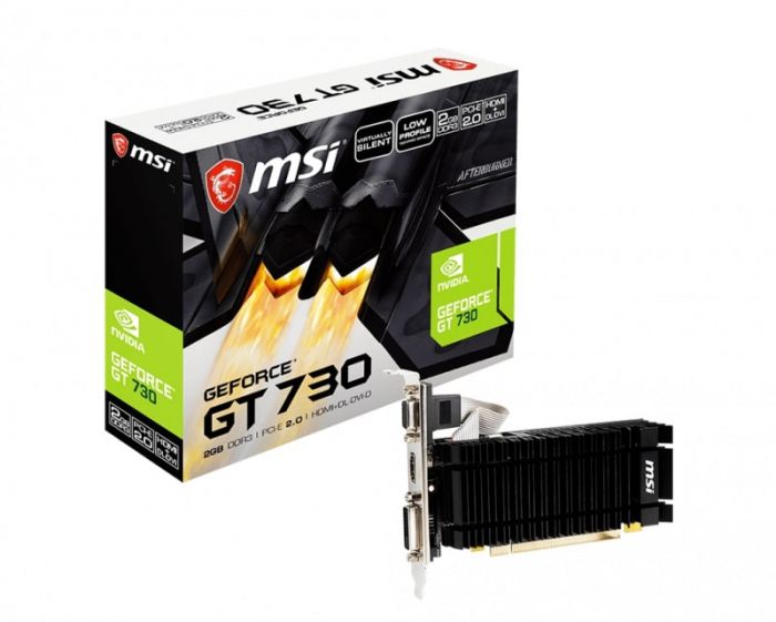 Вiдеокарта MSI GeForce GT 730 2GB GDDR3 low profile silent