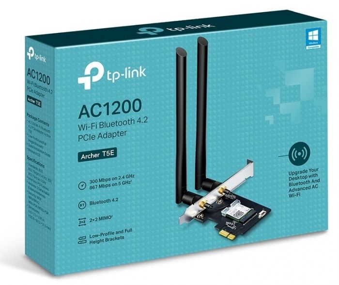 WiFi-адаптер TP-LINK Archer T5E AC1200 BT4.2 PCI Express