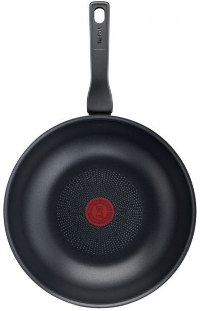 Сковорода Tefal XL Intense ВОК, 28см, покриття Titanium 2Х, Thermo-Spot, алюм., чорний