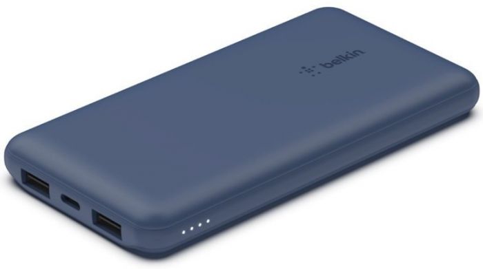 Портативний зарядний пристрій Power Bank Belkin 10000mAh, 15W, Dual USB-A, USB-C, blue