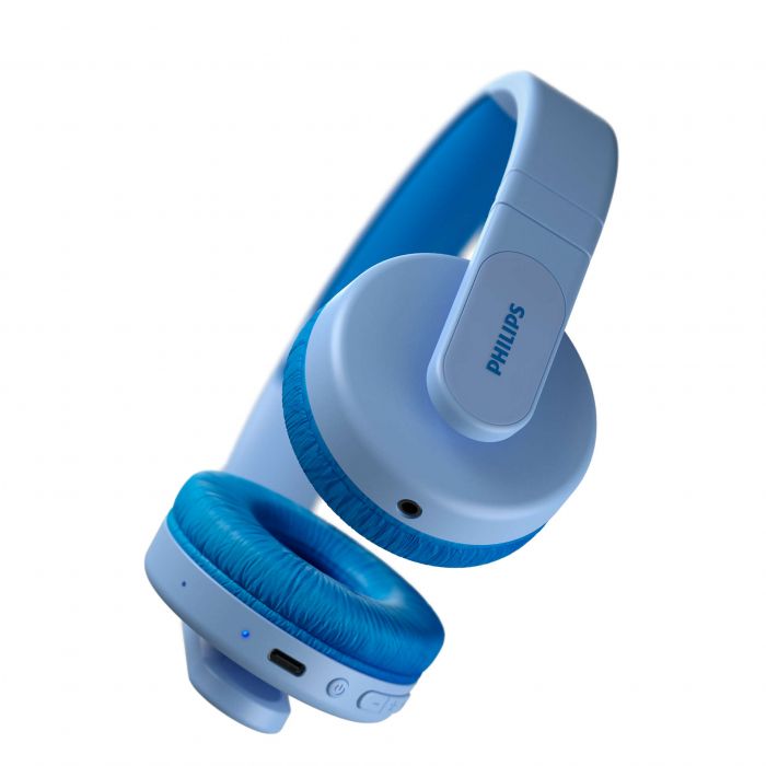 Навушники Philips Kids TAK4206 On-ear Colored light panels Wireless Mic Синій