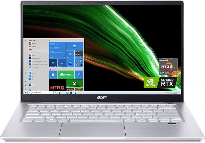 Ноутбук Acer Swift X SFX14-41G 14FHD IPS/AMD R5 5600U/16/512F/NVD3050-4/Lin/Blue
