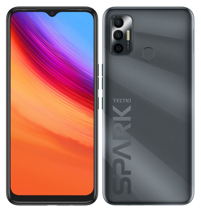 Смартфон TECNO Spark 7 (KF6n) 4/128Gb NFC 2SIM Magnet Black