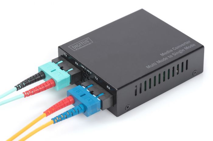 Медіа конвертор DIGITUS Fast Ethernet, MM SC DX / SM SC DX, 1310nm