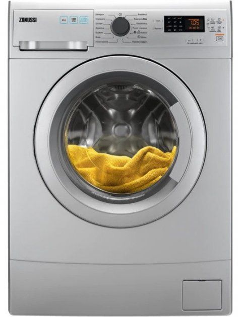 Пральна машина з фронт. завант. Zanussi ZWS416XU, 6кг, 1000, A+++, глибина 42см, Дисплей, Сріблястий