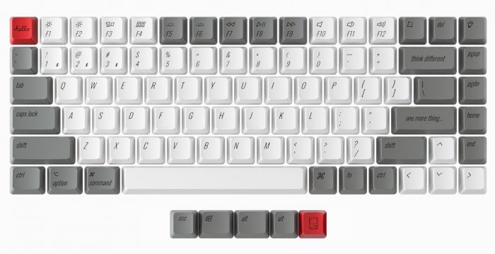 Набір кейкапів для клавіатури Keychron K2 OEM PBT Keycap set 84шт Retro