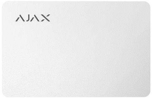 Безконтактна картка Ajax Pass білий, 100шт