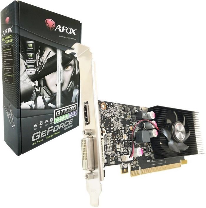 Відеокарта AFOX GeForce GT1030 2GB GDDR5 64Bit DVI-HDMI