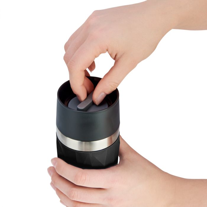 Термочашка Tefal Compact Mug 300 мл чорна, нерж.сталь