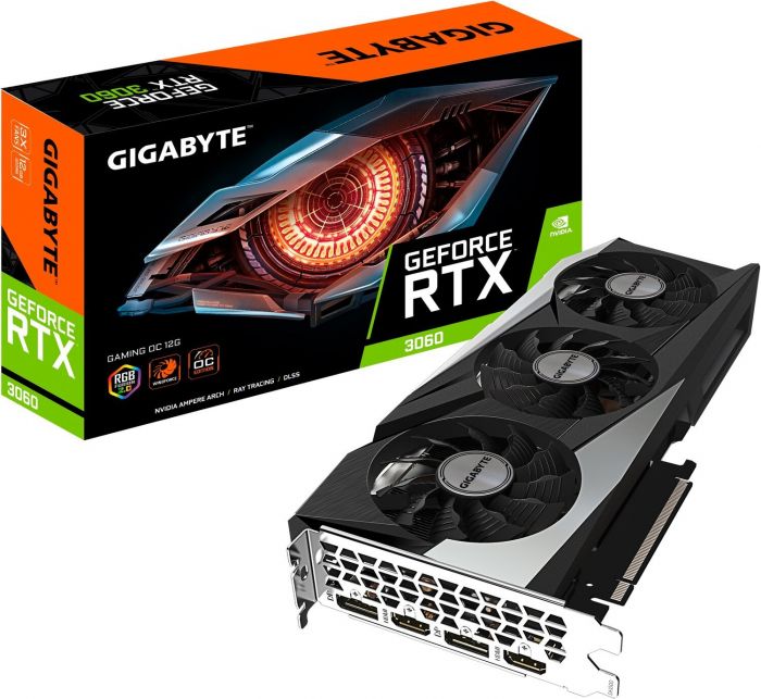 Відеокарта GIGABYTE GeForce RTX 3060 12GB GDDR6 GAMING OC