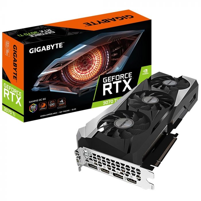 Відеокарта GIGABYTE GeForce RTX3070 Ti 8GB GDDR6 GAMING OC LHR