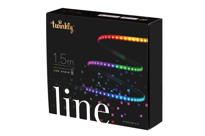 Smart LED Twinkly Line RGB, підсвічування, Gen II, IP20, довжина 1,5м, кабель чорный