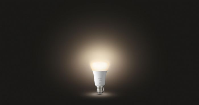 Лампа Philips Hue E27, 9W(60Вт), 2700K, White, ZigBee, Bluetooth, розумна, димування