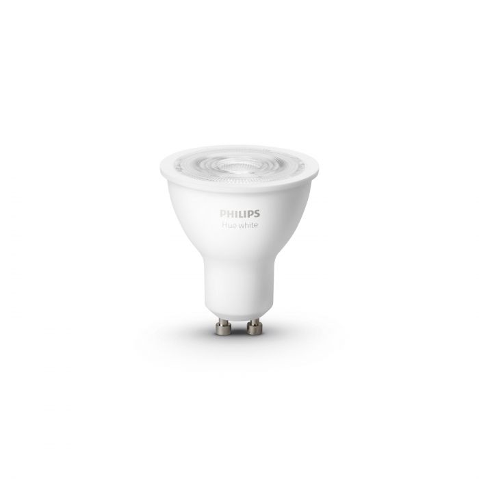 Лампа Philips Hue GU10, 5.2W(57Вт), 2700K, White, ZigBee, Bluetooth, розумна, димування, 2шт