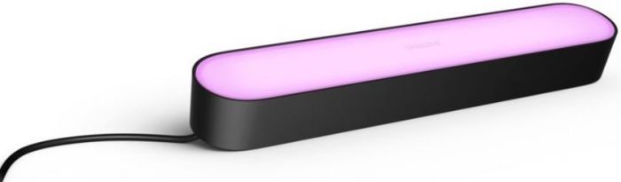 Панель освітлення Philips Hue Play, 2000K-6500K, RGB, ZigBee, розумна, димування, базовий комплект, блок живлення, 2шт, чорний