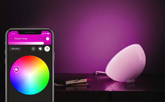 Світильник портативний Philips Hue Go, 2000K-6500K, RGB, ZigBee, Bluetooth, розумний, димування