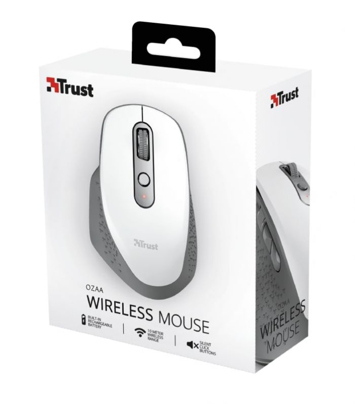 Миша Trust Ozaa Rechargeable WL WHITE