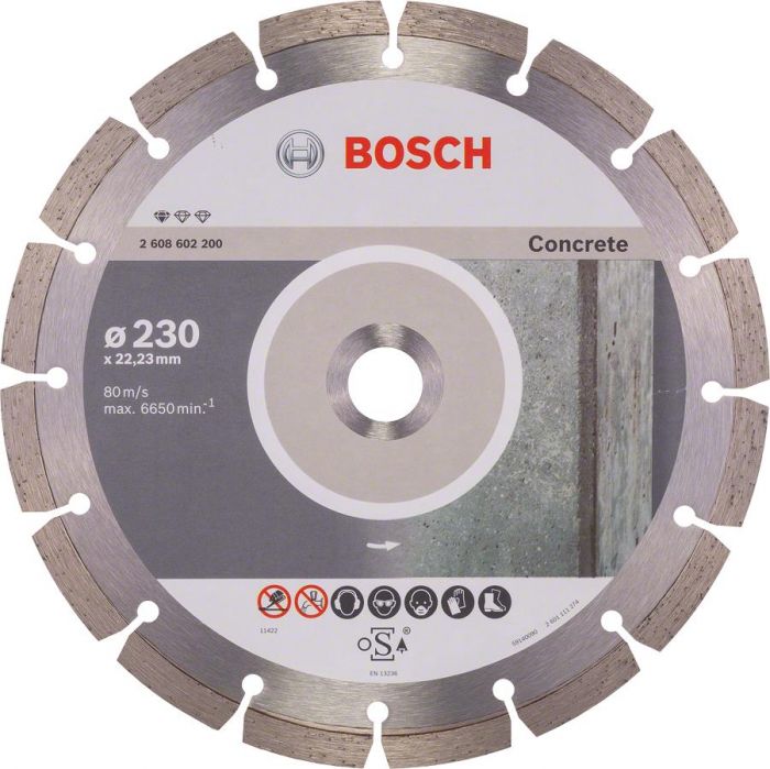 Диск алмазний Bosch Standard for Concrete 230-22.23, по бетону