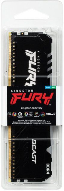 Пам'ять ПК Kingston DDR4 16GB 3200 FURY Beast RGB